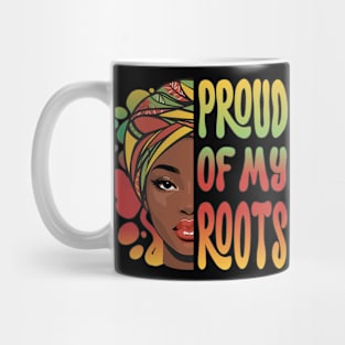 Black History Month Proud Of My Roots Womens Statement Mug